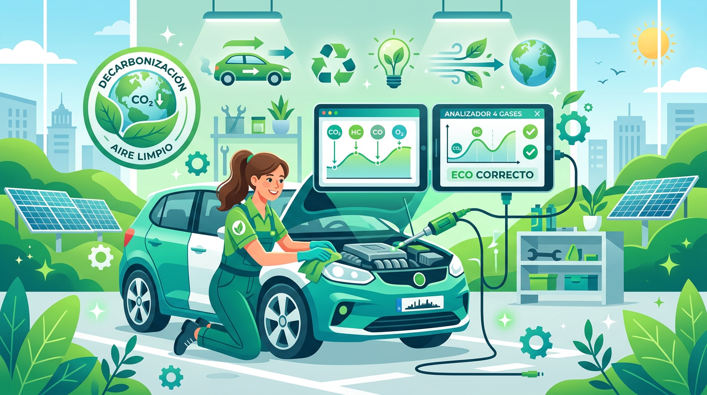 Analizador 4 gases para automoción en Madrid