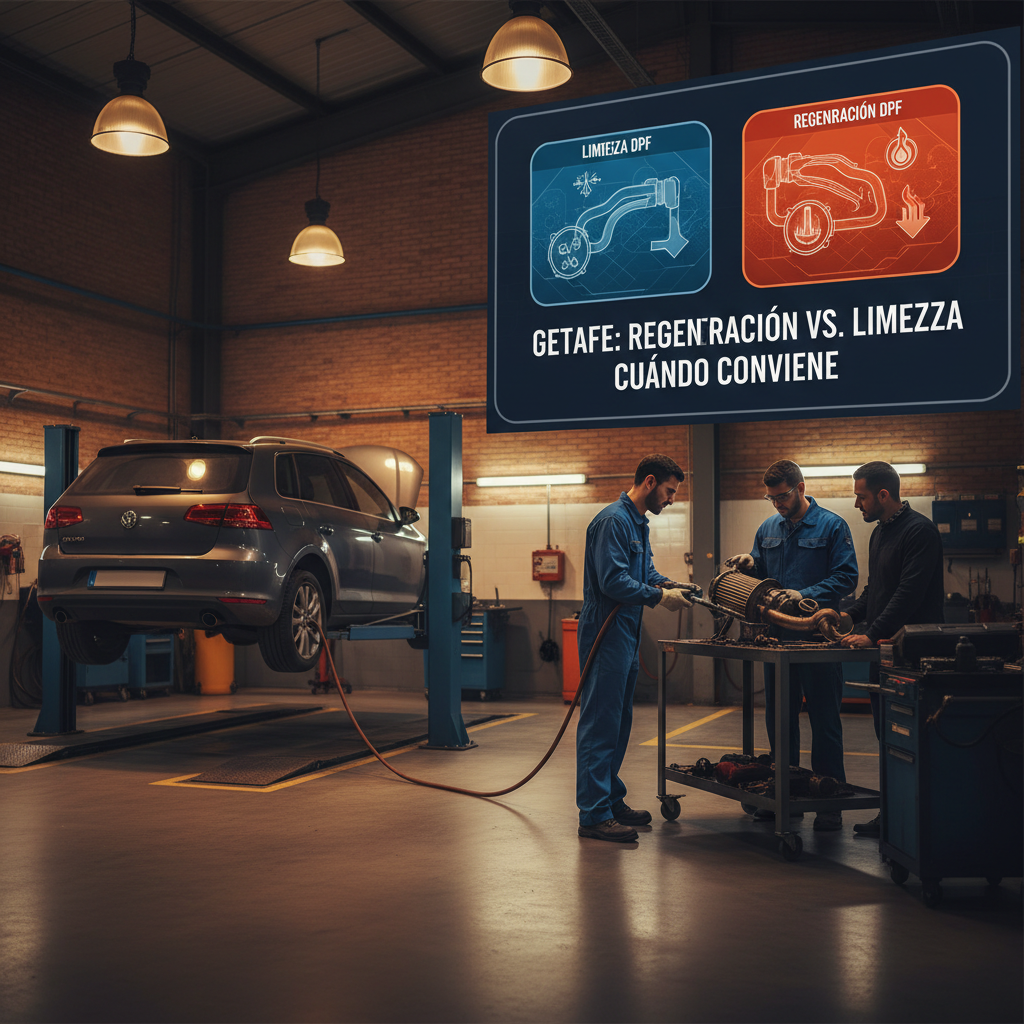Regeneración filtro DPF en Getafe: Diferencias y claves