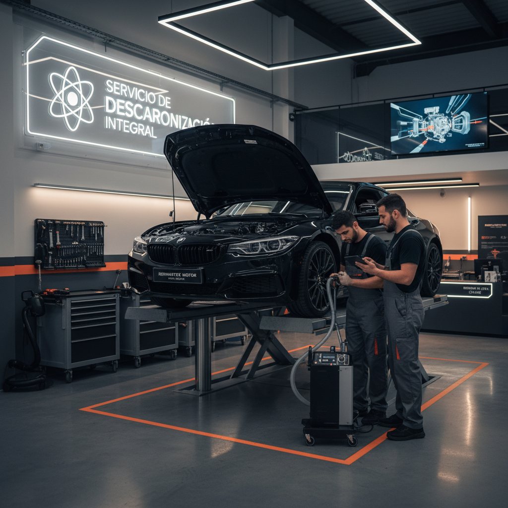 Servicio de descarbonización para coches en Getafe