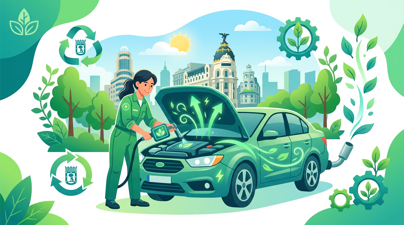 Descarbonización de motor para bajar consumo en Madrid