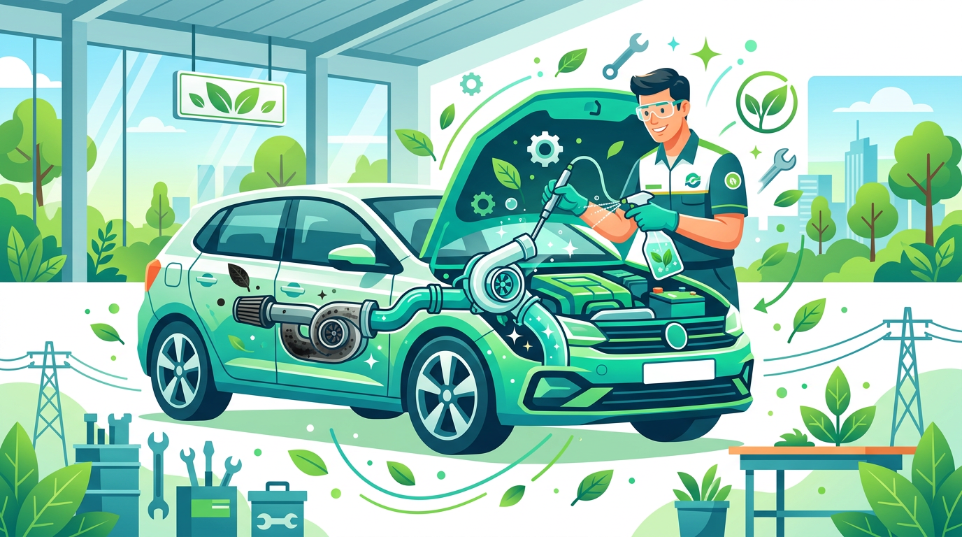 Limpieza de turbo y admisión en Las Tablas