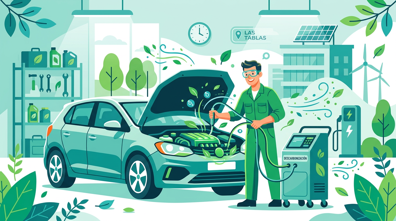 Servicio de descarbonización para coches en Las Tablas